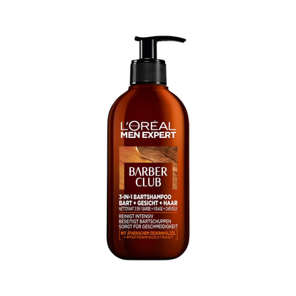 L'Oréal Men Expert Bartshampoo 3-in-1 Männer Bart Gesicht Haare Anti-Schuppen Zedernholzöl 200ml