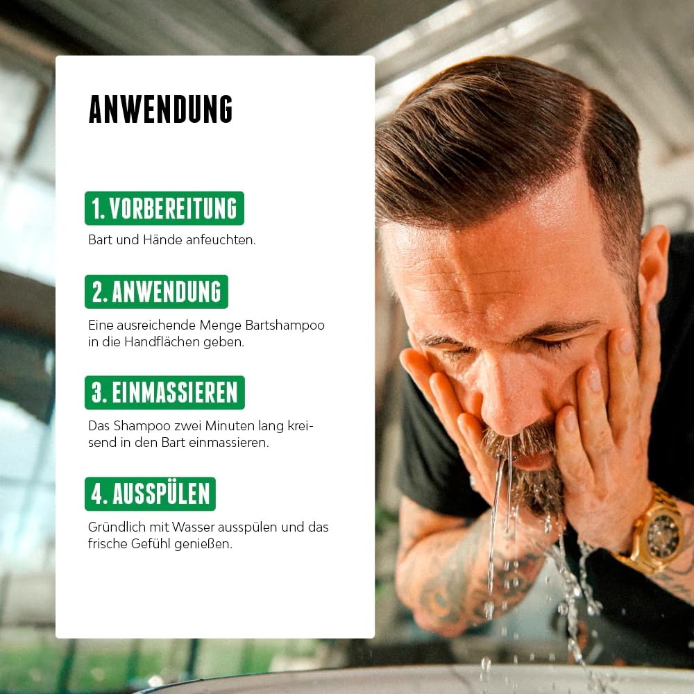 Bartshampoo (200ml) · BROOKLYN SOAP COMPANY · Bartseife reinigt und pflegt den Bart ✓ · reduziert Schuppen ✓