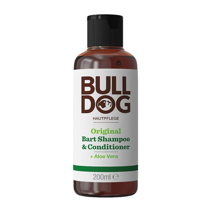 BULLDOG - Bartpflege für Männer | Original Bartshampoo & Conditioner | für einen weichen & gepflegten Bart | 200ml