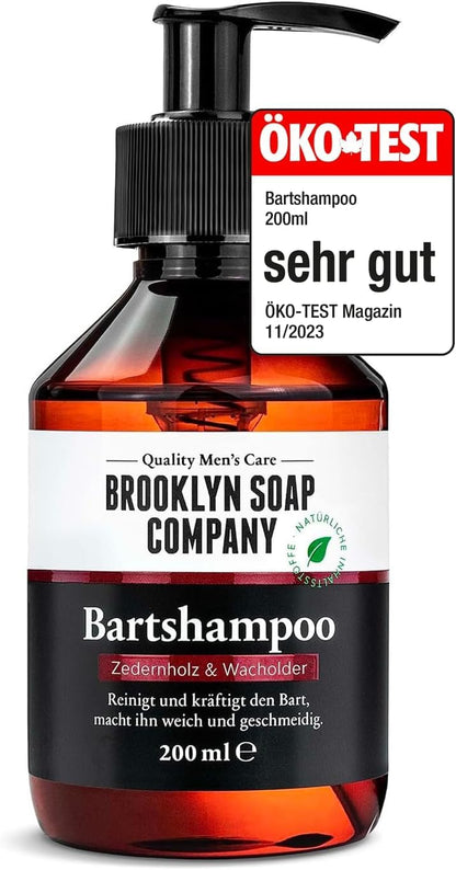 Bartshampoo (200ml) · BROOKLYN SOAP COMPANY · Bartseife reinigt und pflegt den Bart ✓ · reduziert Schuppen ✓