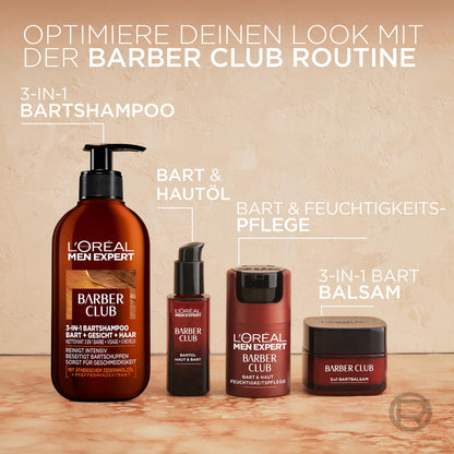 L'Oréal Men Expert Bartshampoo 3-in-1 Männer Bart Gesicht Haare Anti-Schuppen Zedernholzöl 200ml