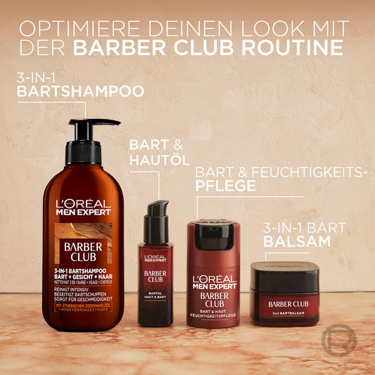 L'Oréal Men Expert Bartshampoo 3-in-1 Männer Bart Gesicht Haare Anti-Schuppen Zedernholzöl 200ml